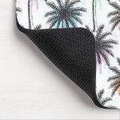 Patroon van de palmboom van de verfdaling muismat (Hoek)