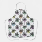Patroon van de palmboom van de verfdaling schort (Voorkant)