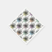 Patroon van de palmboom van de verfdaling servet (Hoek)