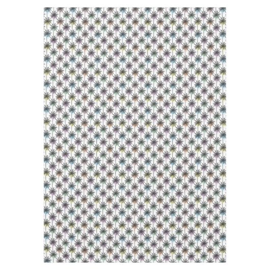 Patroon van de palmboom van de verfdaling tafelkleed (Voorkant)