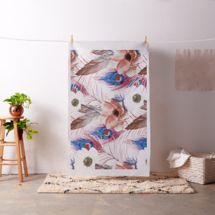 Patroon van de Pauw van Boho het Boheemse Retro Stof