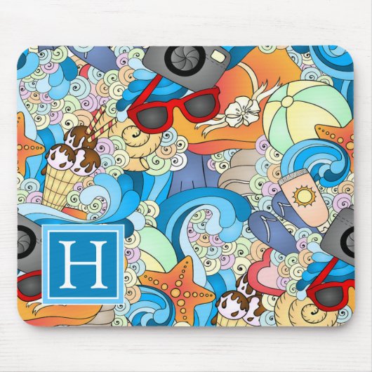 Patroon | van de Pret van de zomer voegt Uw Muismat (Voorkant)