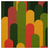 patroon van de retro mod kleurenschema2 stof (Swatch)