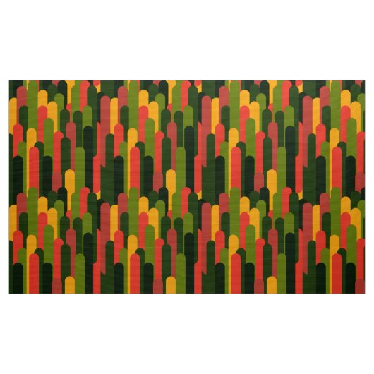 patroon van de retro mod kleurenschema2 stof (Yard (91,4 cm))