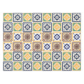 patroon van de samengevoegde tegels tafelkleed (Voorkant (Horizontaal))