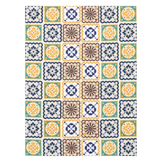 patroon van de samengevoegde tegels tafelkleed (Voorkant)