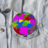 Patroon van de schilder 3 ronde button 4,0 cm (In situ)