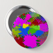 Patroon van de schilder 3 ronde button 4,0 cm (Voorkant /achterkant)