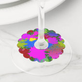 Patroon van de schilder 3 wijnglaslabel (Dichtbij)