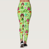 Patroon van de School Little Girls Leggings (Achterkant)