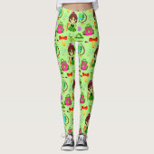 Patroon van de School Little Girls Leggings (Voorkant)