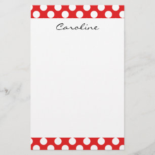 Patroon van de Stip van de Pret van het monogram Briefpapier