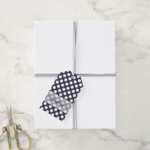 Patroon van de Stip van het monogram het Cadeaulabel