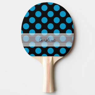 Patroon van de Stip van het monogram het Zwarte Tafeltennisbatje