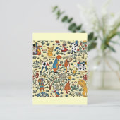  patroon van de Stof van Alice en van Vrienden Briefkaart (Staand voorkant)