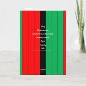 Patroon van de Strepen van de Principes van Feestdagen Kaart (Achterkant)