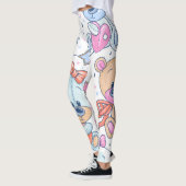 patroon van de teddybeer leggings (Links)