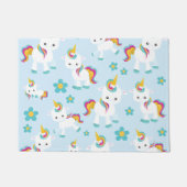 Patroon van de Unicorns, Cute Unicorns, Flowers Deurmat (Voorkant)