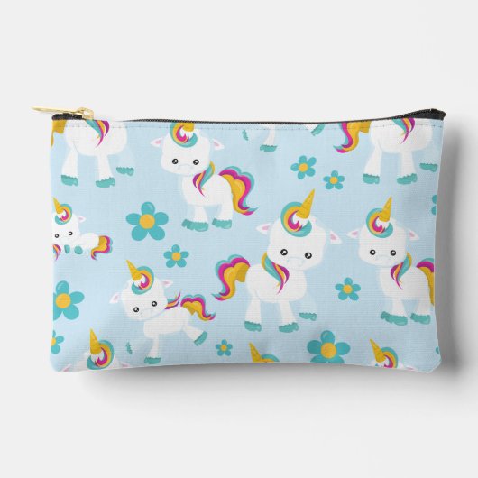 Patroon van de Unicorns, Cute Unicorns, Flowers Etui (Voorkant)