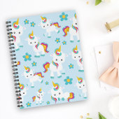 Patroon van de Unicorns, Cute Unicorns, Flowers Planner