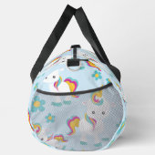 Patroon van de Unicorns, Cute Unicorns, Flowers Plunjezak (Rechts)