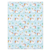 Patroon van de Unicorns, Cute Unicorns, Flowers Tafelkleed (Voorkant)