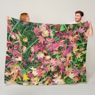 Patroon van de vallende bladeren fleece deken