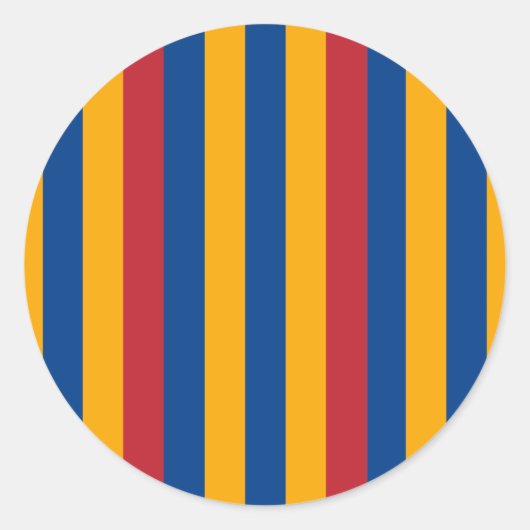 Patroon van de Vaticaanse garde Ronde Sticker (Voorkant)