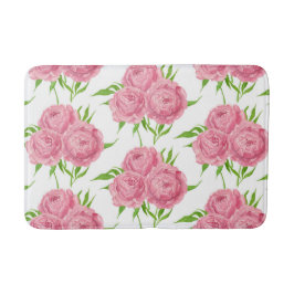 patroon van de waterverf van Peony bouquet Badmat