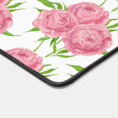 patroon van de waterverf van Peony bouquet Bureaumat (Hoek)