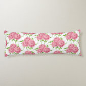 patroon van de waterverf van Peony bouquet Lichaamskussen (Achterkant)