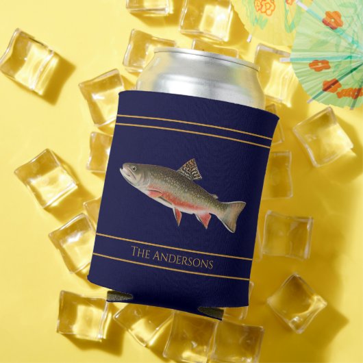 patroon van de waterverf van vissen blikjeskoeler (Insitu Zomer)