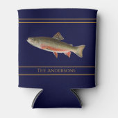 patroon van de waterverf van vissen blikjeskoeler (Voorkant)