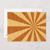 patroon van de zetmeelbossing van houtkorrels briefkaart (Voorkant / Achterkant)