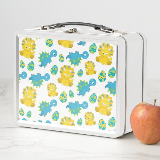 Patroon van dinosaurussen, luidopersen, Baby Dino (In situ)