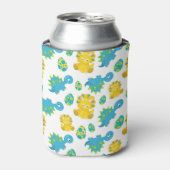 Patroon van dinosaurussen, luidopersen, Baby Dino Blikjeskoeler (Blikje Voorkant)