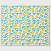 Patroon van dinosaurussen, luidopersen, Baby Dino Cadeaupapier (Vlak)