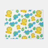 Patroon van dinosaurussen, luidopersen, Baby Dino Deurmat (Voorkant)