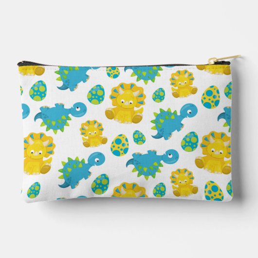 Patroon van dinosaurussen, luidopersen, Baby Dino Etui (Achterkant)