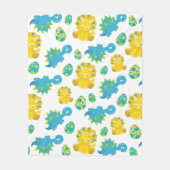 Patroon van dinosaurussen, luidopersen, Baby Dino Fleece Deken (Voorkant)
