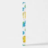 Patroon van dinosaurussen, luidopersen, Baby Dino iPhone Hoesje (Linkerkant)