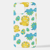 Patroon van dinosaurussen, luidopersen, Baby Dino iPhone Hoesje (Achterkant)