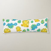 Patroon van dinosaurussen, luidopersen, Baby Dino Lichaamskussen (Achterkant)
