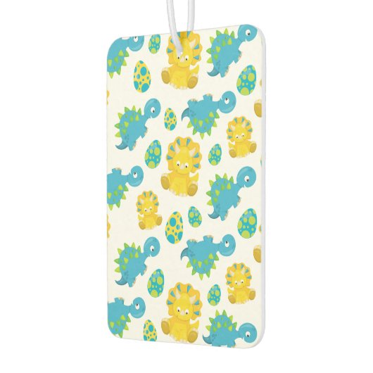 Patroon van dinosaurussen, luidopersen, Baby Dino Luchtverfrisser (Links)