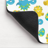 Patroon van dinosaurussen, luidopersen, Baby Dino Muismat (Hoek)