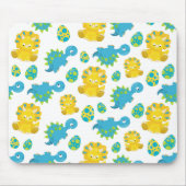 Patroon van dinosaurussen, luidopersen, Baby Dino Muismat (Voorkant)