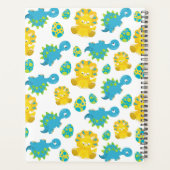 Patroon van dinosaurussen, luidopersen, Baby Dino Planner (Achterkant)