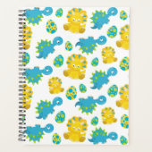 Patroon van dinosaurussen, luidopersen, Baby Dino Planner (Voorkant)