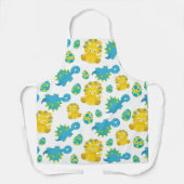 Patroon van dinosaurussen, luidopersen, Baby Dino Schort (Voorkant)