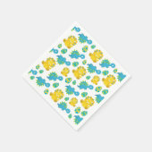 Patroon van dinosaurussen, luidopersen, Baby Dino Servet (Hoek)